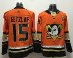 Wholesale Cheap Adidas Ducks #15 Ryan Getzlaf Orange Authentic Stitched NHL Jersey