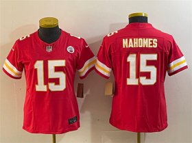 Cheap Women\'s Kansas City Chiefs #15 Patrick Mahomes Red 2023 F.U.S.E. Vapor Untouchable Limited Football Stitched Jersey(Run Small)