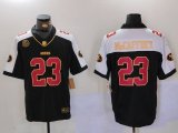 Cheap Men's San Francisco 49ers #23 Christian McCaffrey Black F.U.S.E. Mexico With Gate Bridge Patch Vapor Limited Stitched Football Jersey