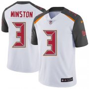 Wholesale Cheap Nike Buccaneers #3 Jameis Winston White Men's Stitched NFL Vapor Untouchable Limited Jersey