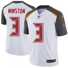 Wholesale Cheap Nike Buccaneers #3 Jameis Winston White Men\'s Stitched NFL Vapor Untouchable Limited Jersey