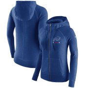 Wholesale Cheap Buffalo Bills Nike Women's Gym Vintage Full-Zip Hoodie Royal