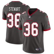 Wholesale Cheap Tampa Bay Buccaneers #36 M.J. Stewart Men's Nike Pewter Alternate Vapor Limited Jersey