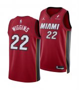 Cheap Men's Miami Heat #22 Andrew Wiggins Red 2025 Statement Edition Swingman Stitched Basketball Jersey