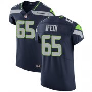 Wholesale Cheap Nike Seahawks #65 Germain Ifedi Steel Blue Team Color Men's Stitched NFL Vapor Untouchable Elite Jersey