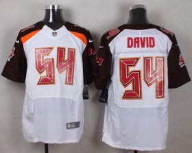 Wholesale Cheap Nike Buccaneers #54 Lavonte David White Men\'s Stitched NFL New Elite Jersey