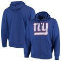 Wholesale Cheap New York Giants G-III Sports by Carl Banks Primary Logo Full-Zip Hoodie Royal