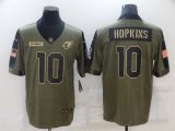 Wholesale Cheap Men's Arizona Cardinals #10 DeAndre Hopkins Nike Olive 2021 Salute To Service Limited Player Jersey