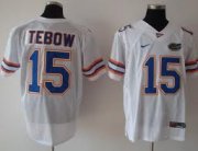 Wholesale Cheap Florida Gators #15 Tebow White Jersey