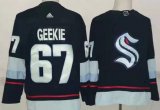 Wholesale Cheap Men's Seattle Kraken #67 Morgan Geekie Navy Authentic Jersey