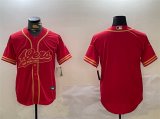 Cheap Men's San Francisco 49ers Blank Red Cool Base Stitched Baseball Jersey