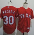 Wholesale Cheap Rangers #30 Nomar Mazara Red Flexbase Authentic Collection Stitched MLB Jersey