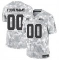 Cheap Men's Seattle Seahawks Active Player Custom 2024 F.U.S.E Arctic Camo Salute To Service Limited Stitched Football Jersey