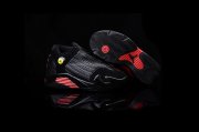 Wholesale Cheap Air Jordan 14 Kid Shoes Black/red