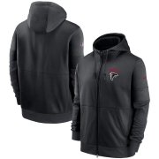 Wholesale Cheap Atlanta Falcons Nike Sideline Impact Lockup Performance Full-Zip Hoodie Black