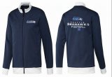 Wholesale Cheap NFL Seattle Seahawks Victory Jacket Dark Blue