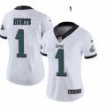 Wholesale Cheap Women Philadelphia Eagles #1 Jalen Hurts Limited White Vapor Untouchable NFL Jersey