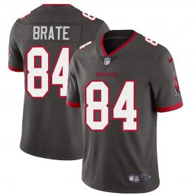 Wholesale Cheap Tampa Bay Buccaneers #84 Cameron Brate Men\'s Nike Pewter Alternate Vapor Limited Jersey