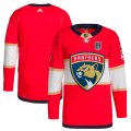 Cheap Men's Florida Panthers Blank Red 2024 Stanley Cup Final Patch Stitched Jersey