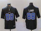 Cheap Men's Dallas Cowboys #88 CeeDee Lamb Black Throwback Vapor Untouchable Limited Football Stitched Jersey