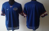 Wholesale Cheap Florida Gators Blank Blue Jersey