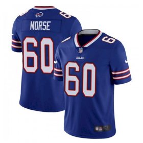 Wholesale Cheap Men\'s Buffalo Bills #60 Mitch Morse Stitched Vapor Untouchable Limited Blue Jersey