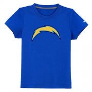 Wholesale Cheap Los Angeles Chargers Sideline Legend Authentic Logo Youth T-Shirt Blue