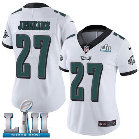 Wholesale Cheap Nike Eagles #27 Malcolm Jenkins White Super Bowl LII Women\'s Stitched NFL Vapor Untouchable Limited Jersey