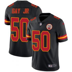 Wholesale Cheap Nike Chiefs #50 Willie Gay Jr. Black Youth Stitched NFL Limited Rush Jersey