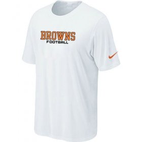 Wholesale Cheap Nike Cleveland Browns Sideline Legend Authentic Font Dri-FIT NFL T-Shirt White