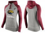 Wholesale Cheap Women's Nike Jacksonville Jaguars Performance Hoodie Grey & Red