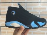 Wholesale Cheap Air Jordan 14 Retro Shoes Black/blue-white