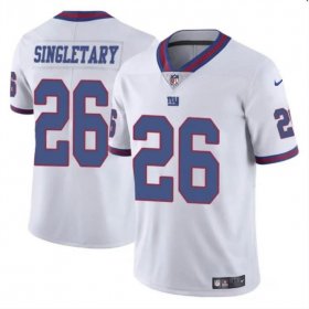 Cheap Men\'s New York Giants #26 Devin Singletary White Color Rush Limited Football Stitched Jersey