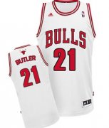 Wholesale Cheap Chicago Bulls #21 Jimmy Butler White Swingman Jersey