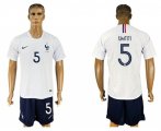 Wholesale Cheap France #5 Umtiti Away Soccer Country Jersey