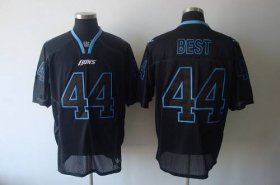 Wholesale Cheap Lions #44 Jahvid Best Lights Out Black Stitched NFL Jersey