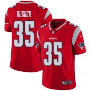 Wholesale Cheap Nike Patriots #35 Kyle Dugger Red Men's Stitched NFL Limited Inverted Legend Jersey