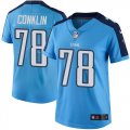 Wholesale Cheap Nike Titans #78 Jack Conklin Light Blue Women's Stitched NFL Limited Rush Jersey