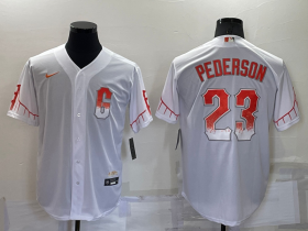 Wholesale Cheap Men\'s San Francisco Giants #23 Joc Pederson White 2021 City Connect Stitched Cool Base Nike Jersey