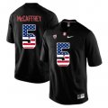 Wholesale Cheap Stanford Cardinal 5 Christian McCaffrey Black USA Flag College Football Limited Jersey