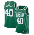 Wholesale Cheap Men's Boston Celtics #40 Luke Kornet Kelly Green 2024 Finals Champions Icon Edition Stitched Basketball Jersey