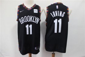 Wholesale Cheap Nets 11 Kyrie Irving Black City Edition Nike Swingman Jersey