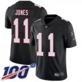 Wholesale Cheap Nike Falcons #11 Julio Jones Black Alternate Men's Stitched NFL 100th Season Vapor Limited Jersey