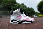 Wholesale Cheap Kids Air Jordan 6 VI Shoes White/pink