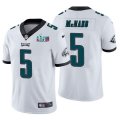 Cheap Men's Philadelphia Eagles #5 Donovan McNabb White Super Bowl LVII Patch Vapor Untouchable Limited Stitched Jersey