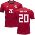 Wholesale Cheap Egypt #20 S.Samir Red Home Soccer Country Jersey