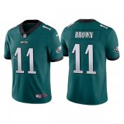 Wholesale Cheap Men's Philadelphia Eagles #11 A. J. Brown Green Vapor Untouchable Limited Stitched Jersey