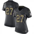 Wholesale Cheap Nike Ravens #27 J.K. Dobbins Black Women's Stitched NFL Limited 2016 Salute to Service Jersey