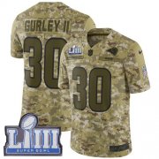 Wholesale Cheap Nike Rams #30 Todd Gurley II Camo Super Bowl LIII Bound Men's Stitched NFL Limited 2018 Salute To Service Jersey