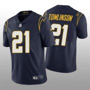 Wholesale Cheap Men's Los Angeles Chargers #21 LaDainian Tomlinson Navy Vapor Untouchable Limited Stitched Jersey